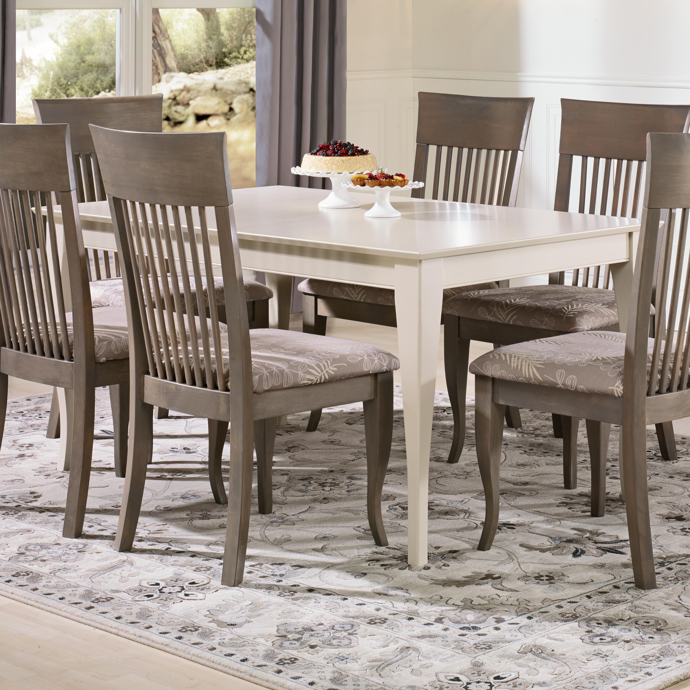 Canadel Gourmet Custom Dining Customizable Rectangular Table Darvin